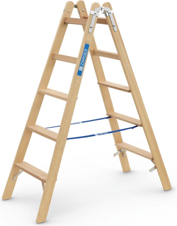 Produktbild Zarges Stehleiter Holz Crestastep B 2 x 5 Stufen (Gerüst, 153 cm)