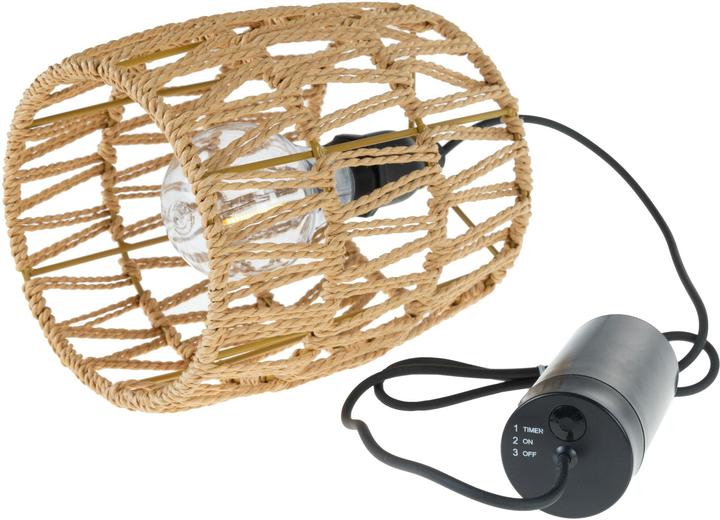 Actual product image Cocon Pendant light with rattan shade