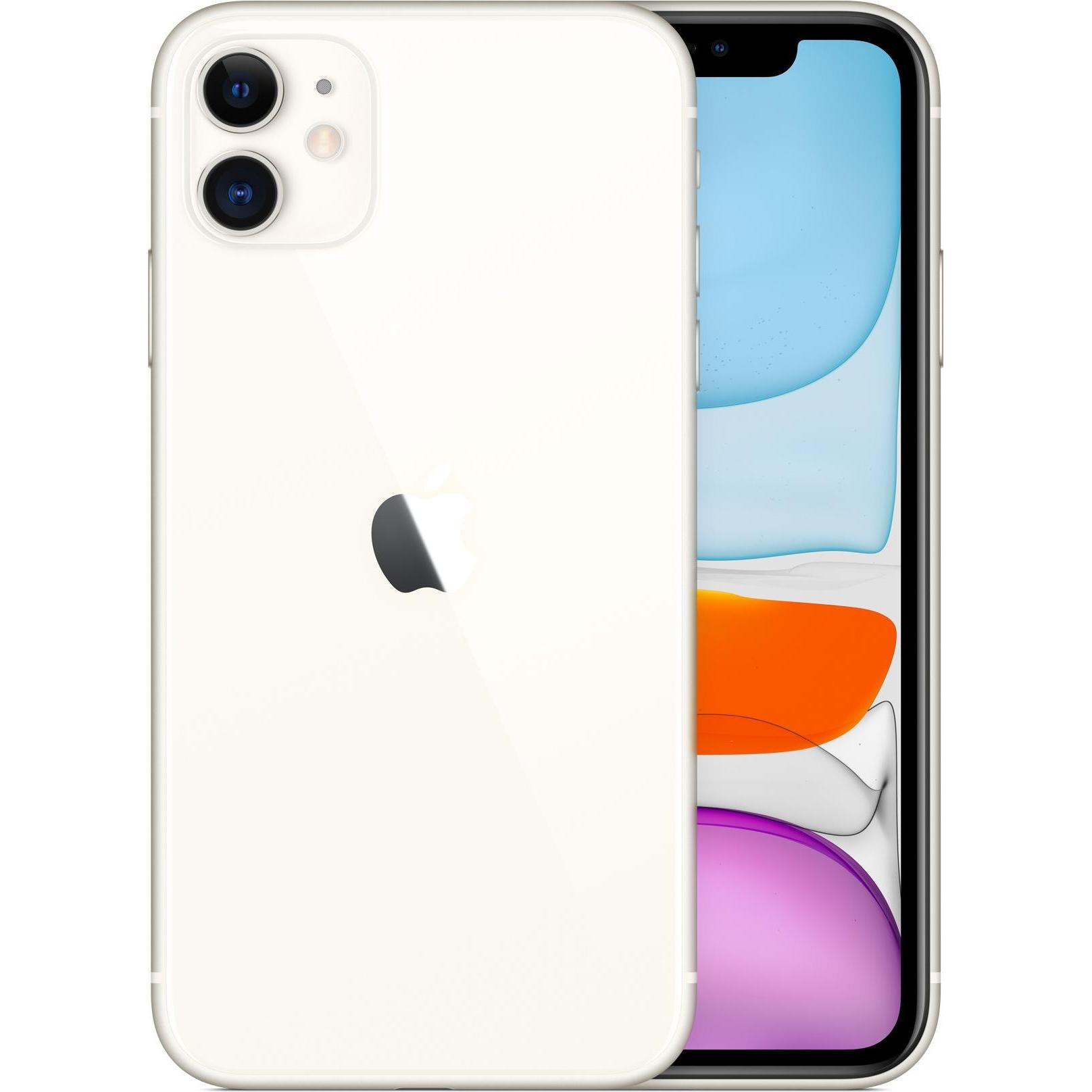 Forza Refurbished iPhone 11 (128 GB, White, 6.10", 12 Mpx, Dual SIM, A / Wie neu), Smartphone Refurbished, Weiss