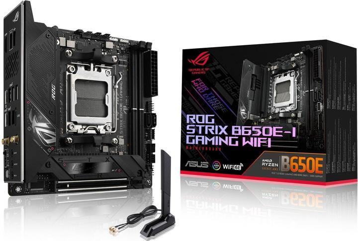 Actual product image ASUS ROG STRIX B650E-I GAMING WIFI (AM5, AMD B650E, Mini-ITX)