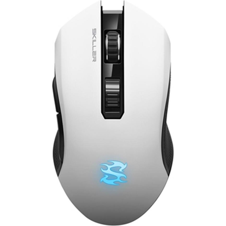 Sharkoon Skiller SGM3 (Kabelgebunden, Kabellos), Maus, Weiss