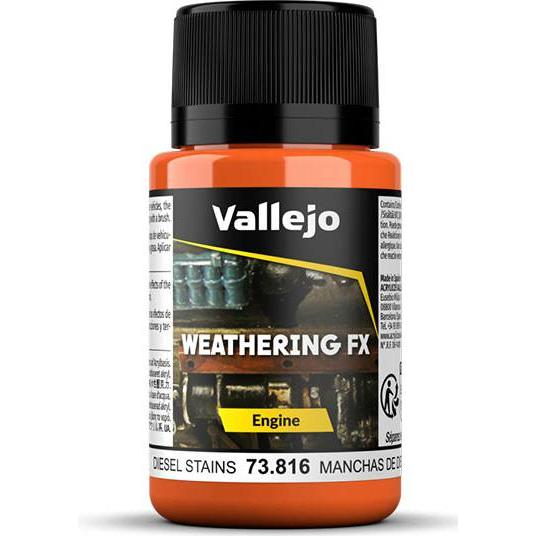 Vallejo, Künstlerfarbe + Bastelfarbe, Weathering Effects (Diesel Stains, 40 ml)