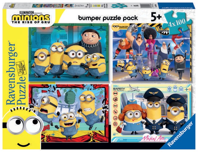 Actual product image Ravensburger 4 100 Piece Puzzle - Minions (100 pieces)
