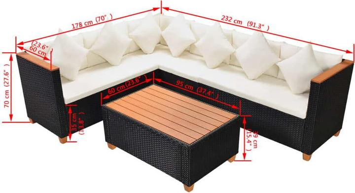 Produktbild vidaXL Gartenmöbel Set