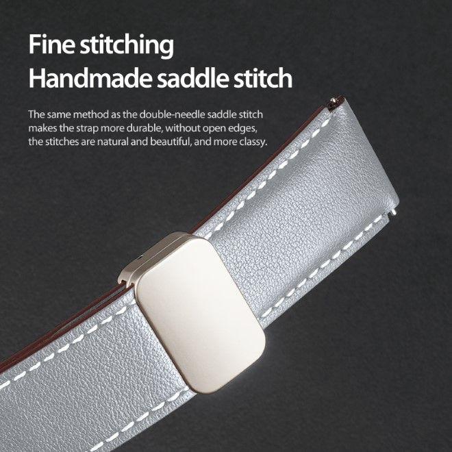 Image du produit Dux Ducis YA Series Bracelet en cuir véritable (20 mm, Cuir véritable, Largeur de l'ergot 20 mm, Galaxy Watch6, Galaxy Watch3 (41mm), Gear S2 Classic)