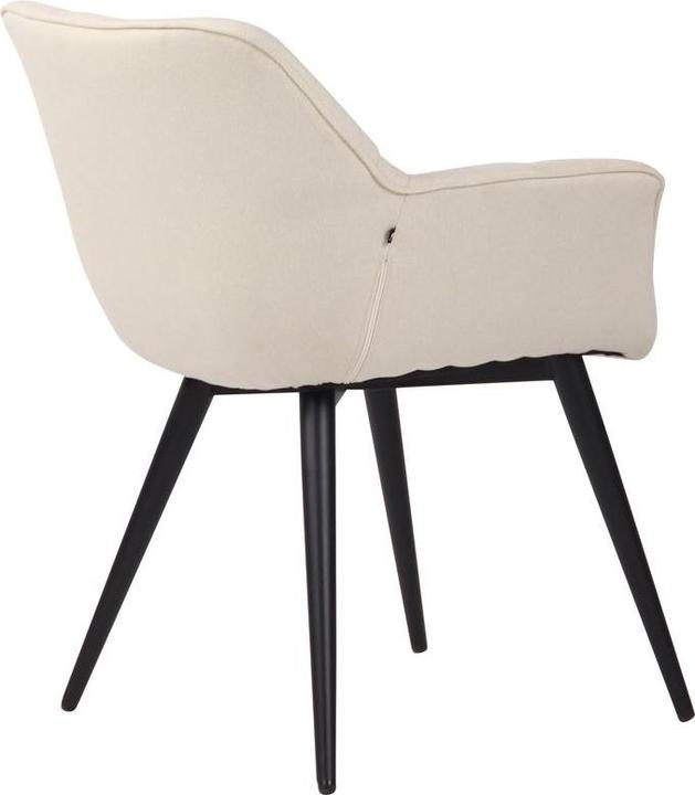 Image du produit Swisshandel24 Esszimmerstuhl Roseville Stoff, creme