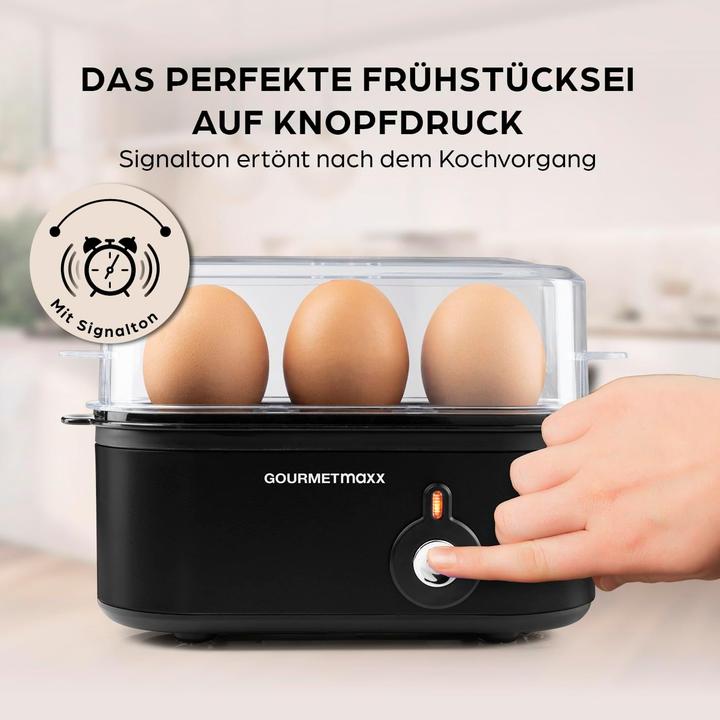 Image du produit Gourmetmaxx Eierkocher mit Eierstecher im Messbecher
