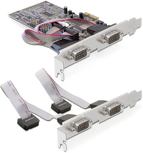 Image du produit Delock Carte 4 x série PCI Express