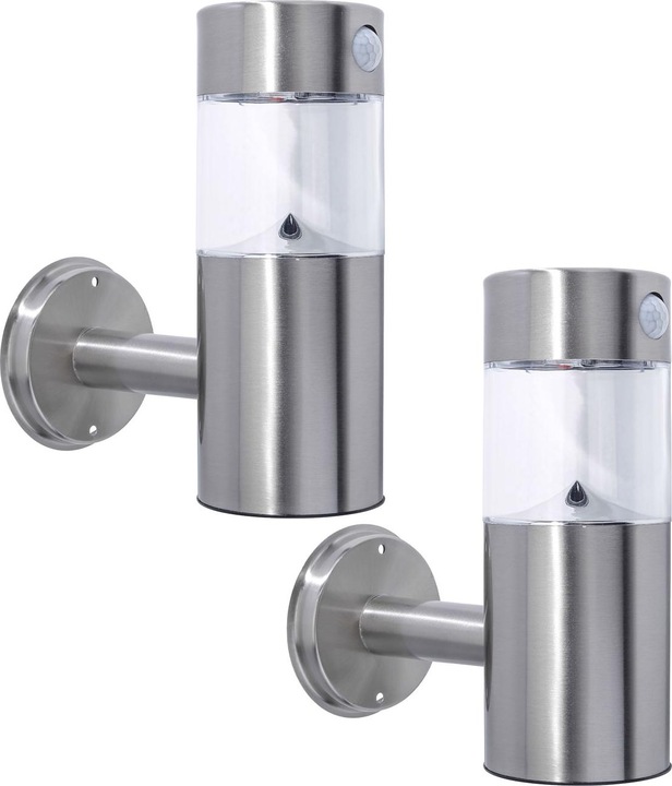 Produktbild Childhome 2er-Set LED-Wandleuchte, solarbetrieben mit Bewegungsmelder, IP44 Aussenleuchte (100 lm, IP44)