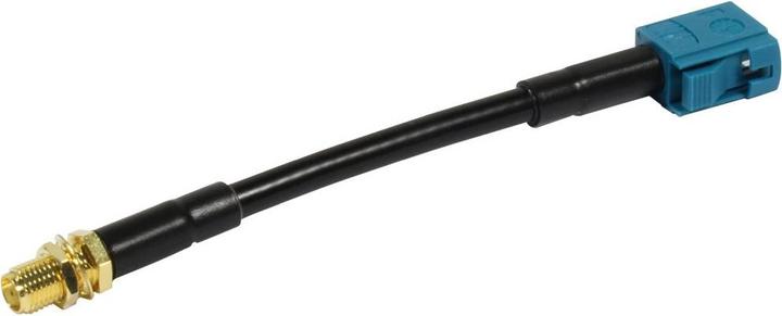 Allnet Antennen-Kabel LMR-195 SMA(F) Fakra (F) AquaBlue/Waterblue (Keycode Z) 10cm (Antennenkabel)