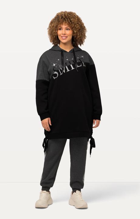 Produktbild Ulla Popken Longsweater, Colorblocking, Kapuze, Schnürung, Langarm (42, 44)