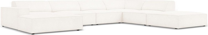 Actual product image Micadoni Boucle Panoramic Right Corner Sofa, "Jodie", 7 Seats, 364x262x70Made in Europe (Sofa landscape)