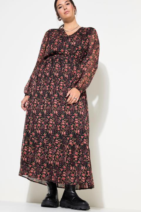 Produktbild Studio Untold Maxikleid, A-Line, doppellagig, Chiffon, Asia Print (46, 48)