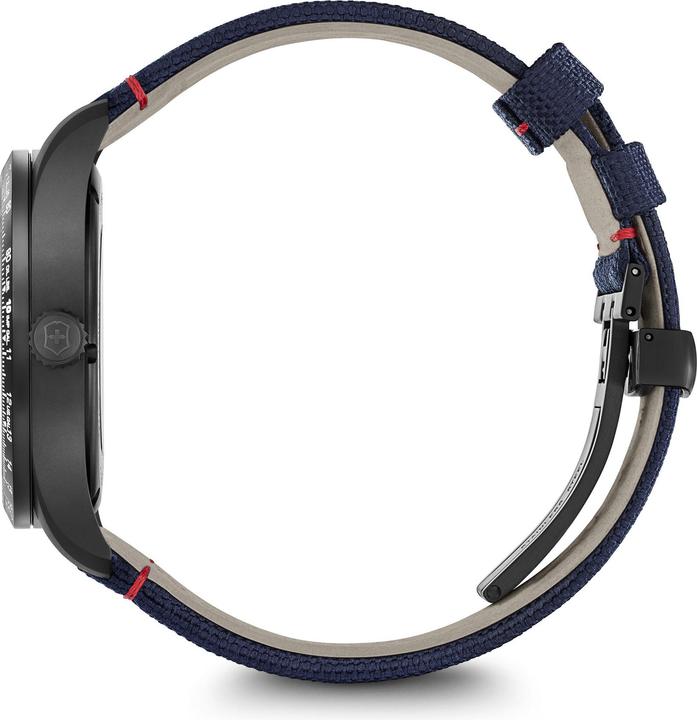 Actual product image Victorinox Airboss Mecha 42, BLK PVD, BLE dial, BLE nylon str (Swiss made, 42 mm)