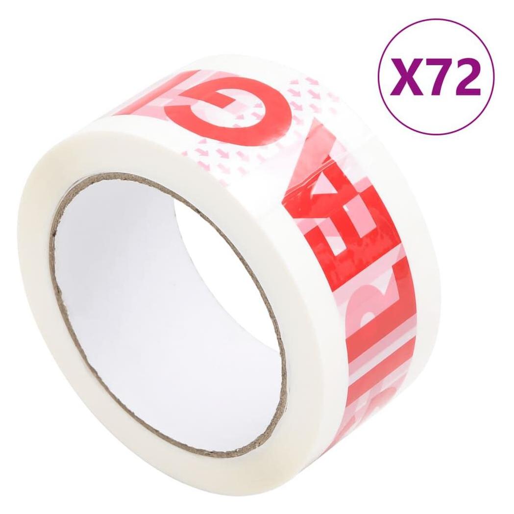 6 Rotoli Nastro Adesivo Da Imballaggio 48 Mm X 66 M, Colori Forti, Resistente Agli Strappi