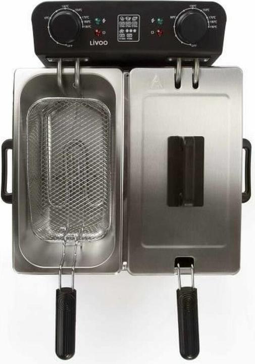 Actual product image Livoo Double deep fryer 2 x 3 L