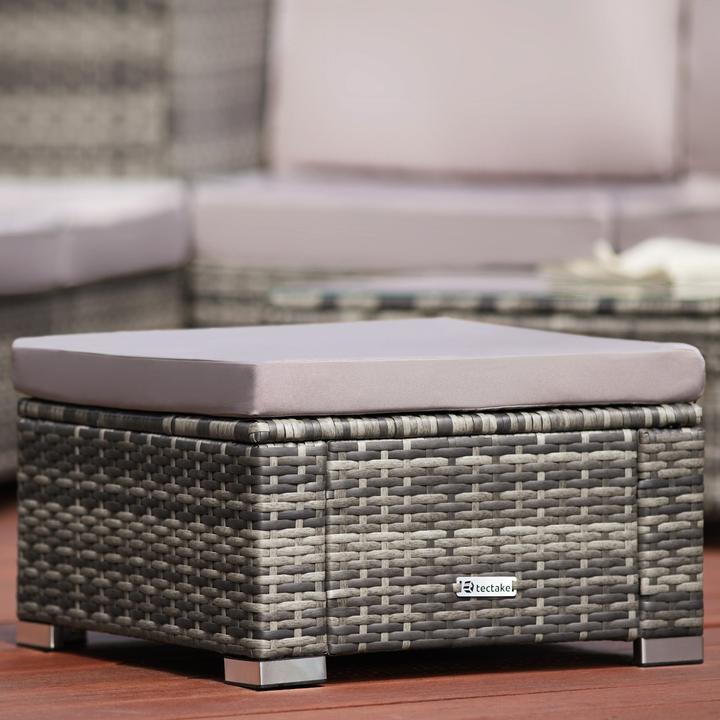 Produktbild tectake Rattan Sitzhocker