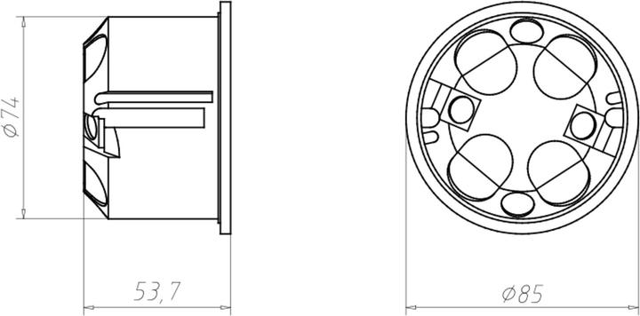 Actual product image Kaiser cavity wall socket