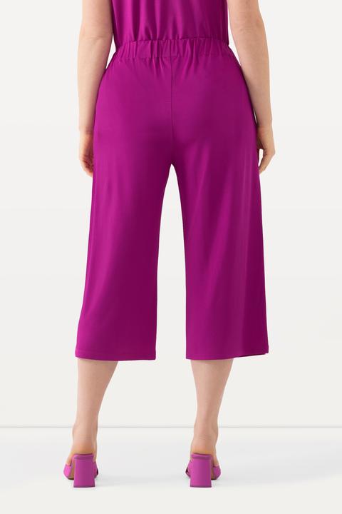 Produktbild Ulla Popken Slinky-Culotte, wadenlang, weites Bein, Elastikbund (42, 44)