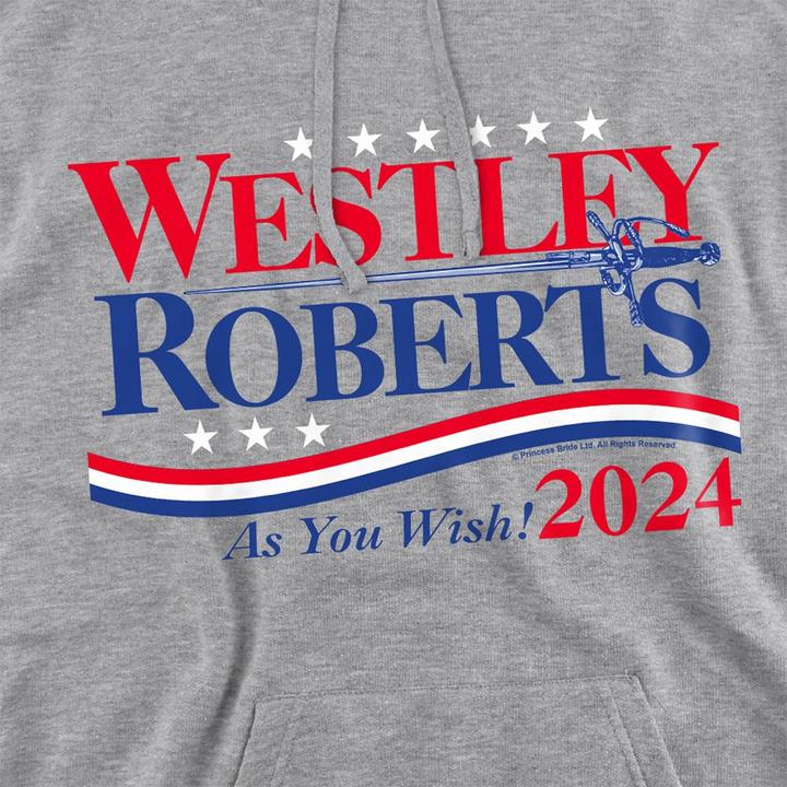Produktbild The Princess Bride Westley Roberts For President As You Wish 2024 Kapuzenpullover meliert (S)