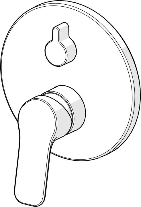 Image du produit Hansa Basic Mitigeur monocommandé pour baignoire/douche, pour corps de base Bluebox