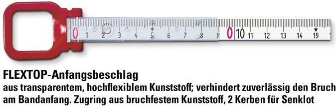 Actual product image BMI Frame tape measure ERGOLINE (mm, cm)