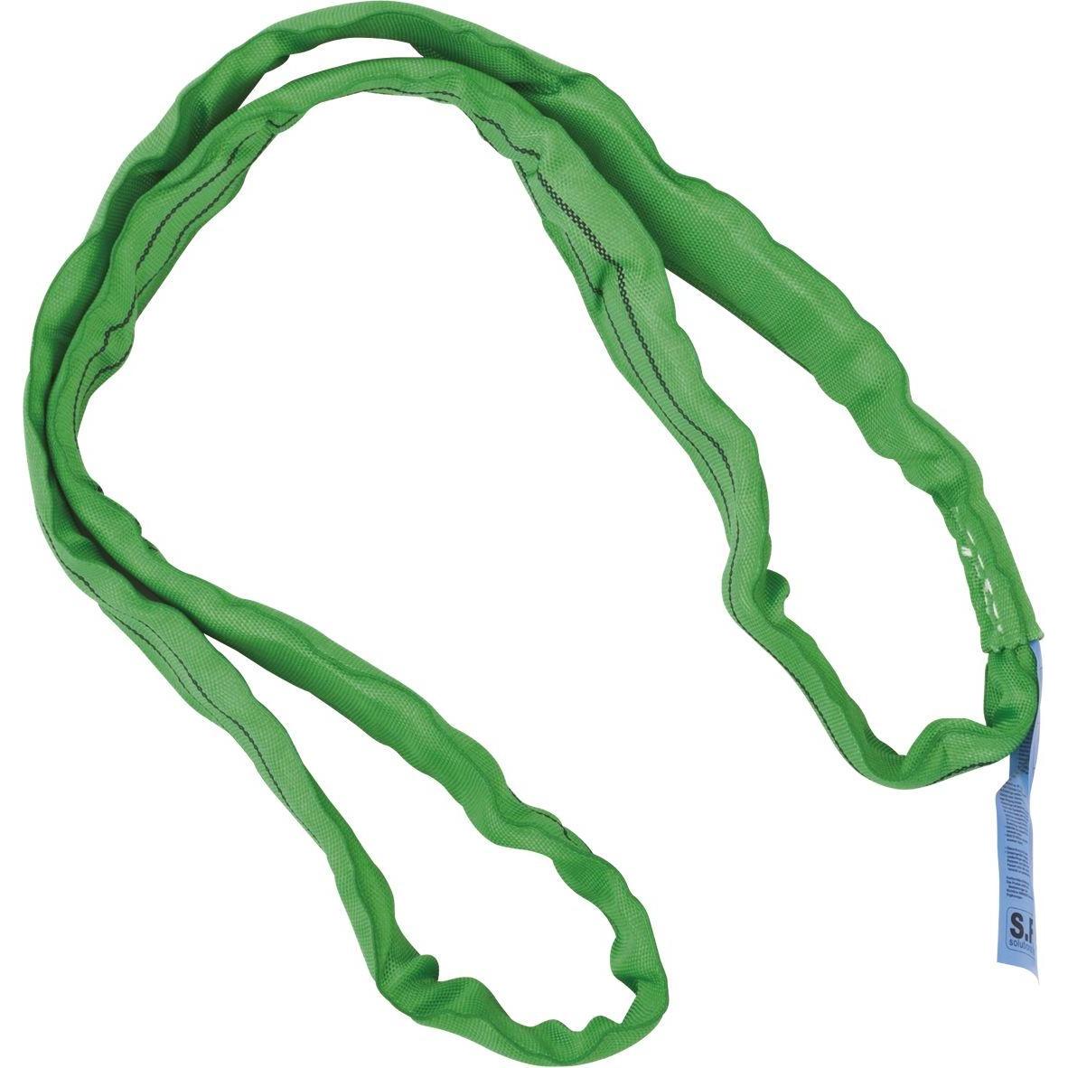 HFS, Spanngurt + Ladungssicherung, Rundschlinge 3 m mit Doppelmantel Hebeband bis zu 2000 kg belastbar grün