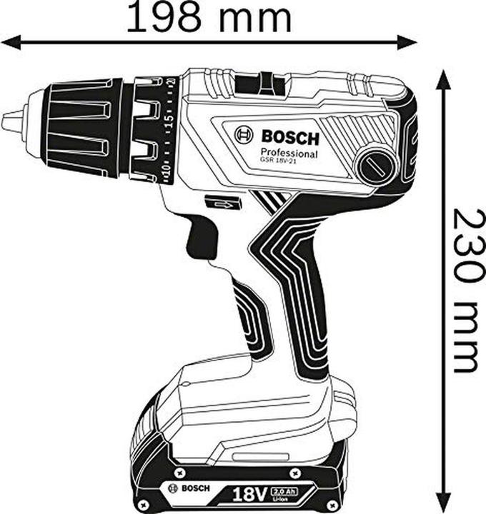Produktbild Bosch Professional GSR 18V-21 (Akkubetrieb)