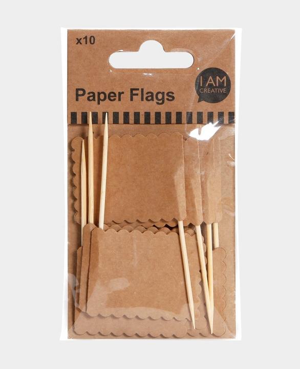 Actual product image I Am Creative Paper flags toothpicks (10 pcs.)