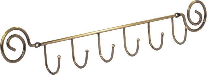 Produktbild Domoletti HANGER 6 HOOKS480X40.3X90.5ANTIQUE BRASS