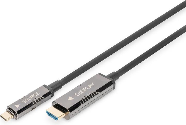 Image du produit Digitus Câble adaptateur 4K USB type - C vers HDMI AOC (10 m, HDMI, 2.0)