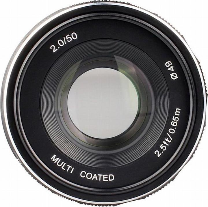 Produktbild Meike 50mm f/2.0 Sony E Mount (Sony E, APS-C / DX)