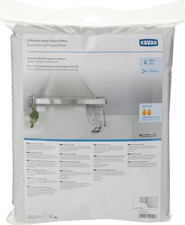 Produktbild Xavax Haushaltsfilter Dunstabzug-Flauschfilter, 2er-Set