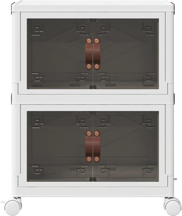 Actual product image vidaXL Storage box with wheels Stackable 2-tier 28 L (28 l)