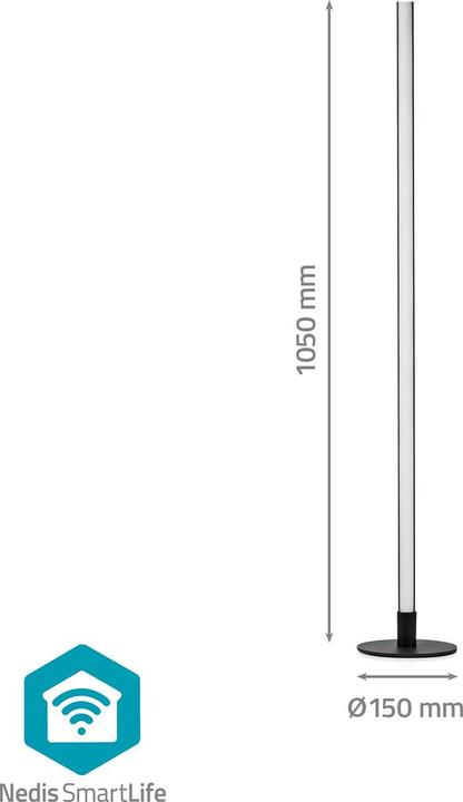 Image du produit Nedis SmartLife Mood lamp Wi-Fi, 10W - Noir (180 lm)