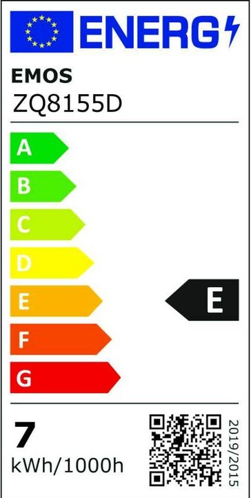 Energie-Label Emos LED Lampe Classic (GU10, 7 W, 800 lm, 1 x, E)