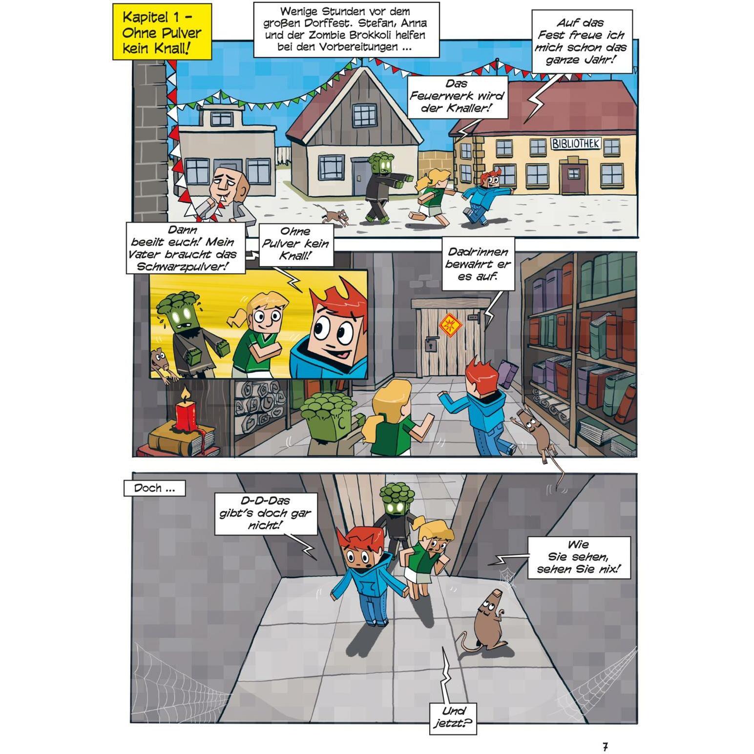 Thumbnail - Minecraft: Creeper - bis es knallt!, Kinderbücher von André Sedlaczek, Heiko Wolz
