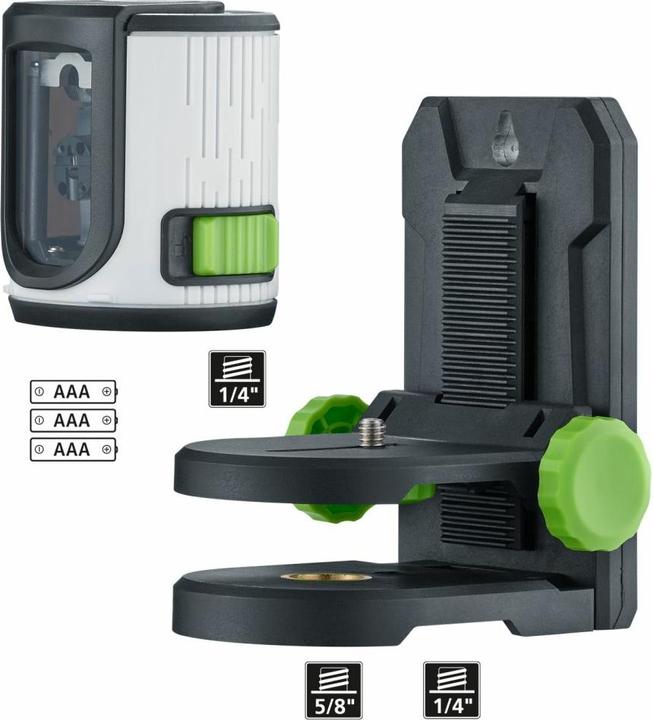 Actual product image Laserliner EasyCross-Laser Green Set Cross line laser self-levelling