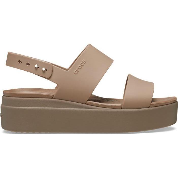 Crocs, Damen, Sandalen, Brooklyn Low Wedge, Braun, (41, 41.5, 42, 41 1/3)
