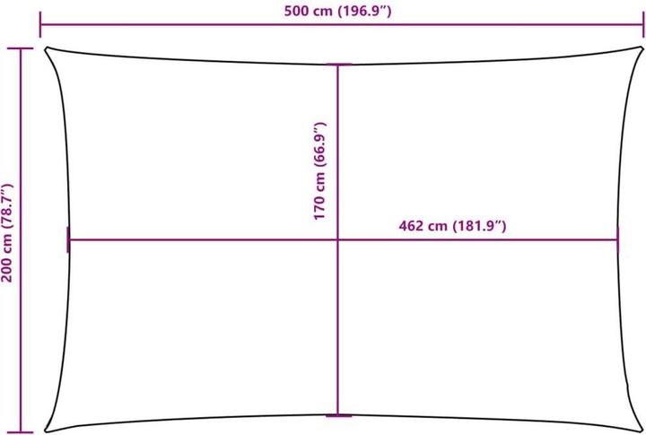 Produktbild vidaXL Nezhatok (200 x 500 cm)