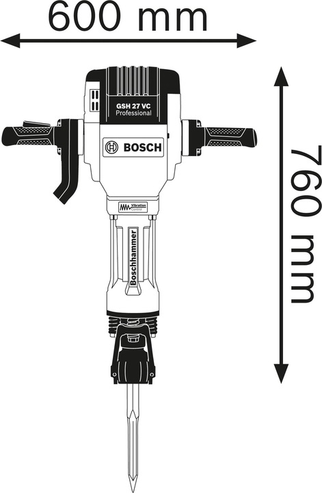 Produktbild Bosch Professional Abbruchhammer GSH 27 VC (Netzbetrieb)