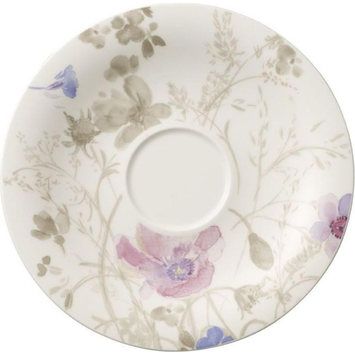 Villeroy & Boch, Tasse, Frühstücksuntertasse Mariefleur Gris Basic (1 x)
