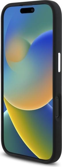 Actual product image Mercedes MEHMP16S23SUMBK iPhone 16 6.1" czarny/black hardcase Silicone Blue Stripe MagSafe (Apple iPhone 16)