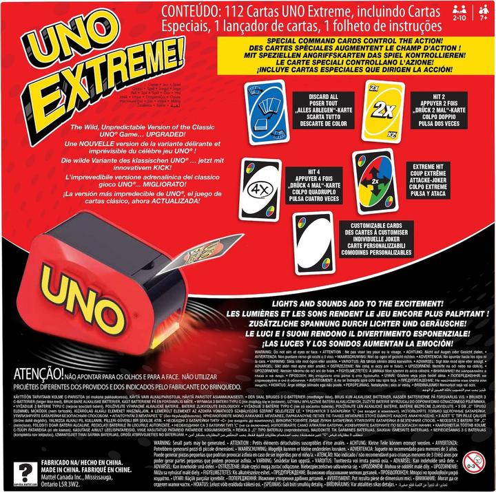 Actual product image Mattel Games UNO Extreme (English, French, German, Italian, 2 - 10 Players)