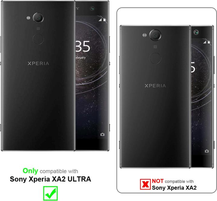 Actual product image Cadorabo Book Jeans Optics Cover (Sony Xperia XA2 Ultra)