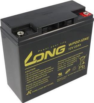 Actual product image Long WP22-12NE WP22-12NE Lead-acid battery 12V 22Ah lead-fleece (AGM) (W x H x D) 181 x 167 x 76mm M5 (1 pcs., 22000 mAh)