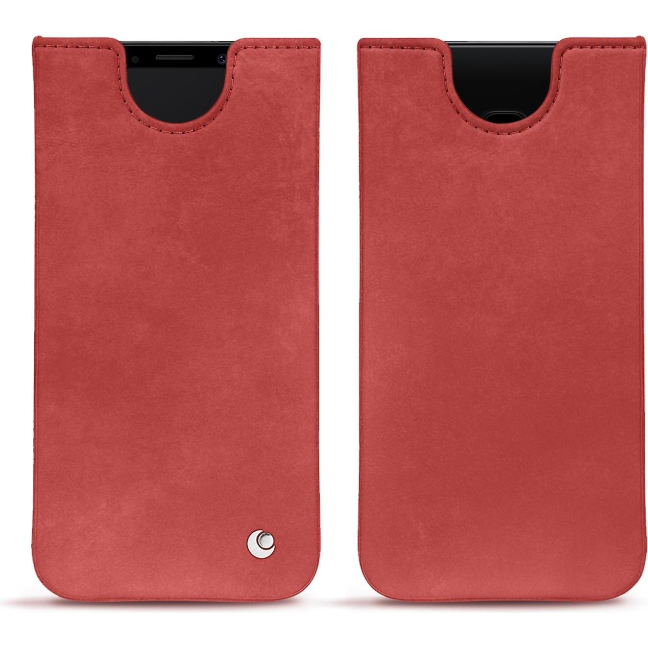 Noreve Lederschutzhülle (Samsung Galaxy S9), Smartphone Hülle, Rot