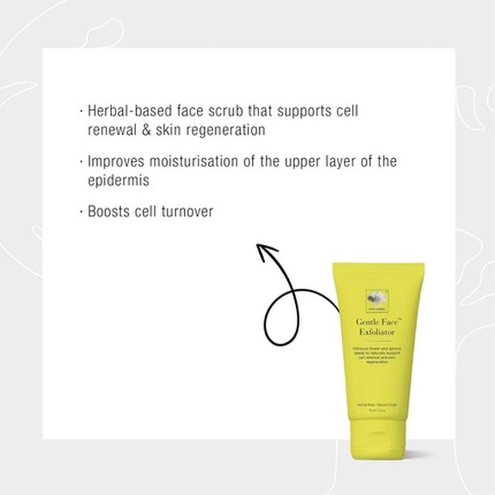 Actual product image New Nordic Gentle Face Exfoliator with Hibiscus Flowers and Apricot Seeds (Cleansing scrub)