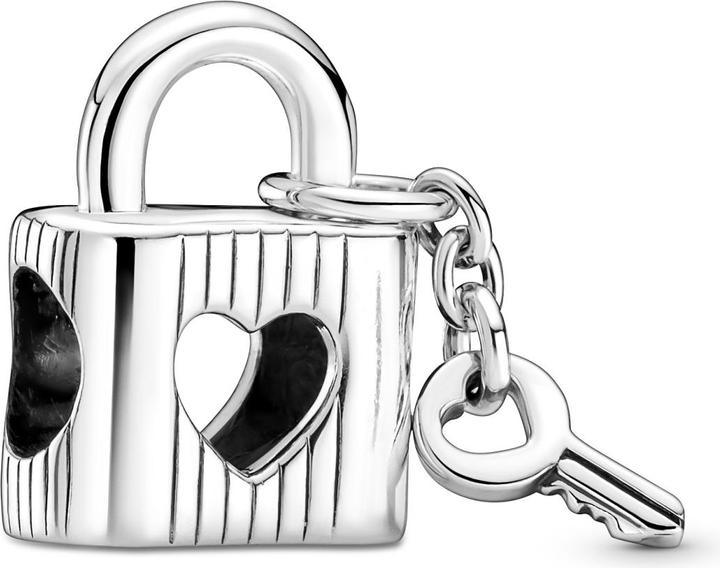 Immagine prodotto Pandora Serratura con fascino e chiave a cuore (Argento 925, Smalto)