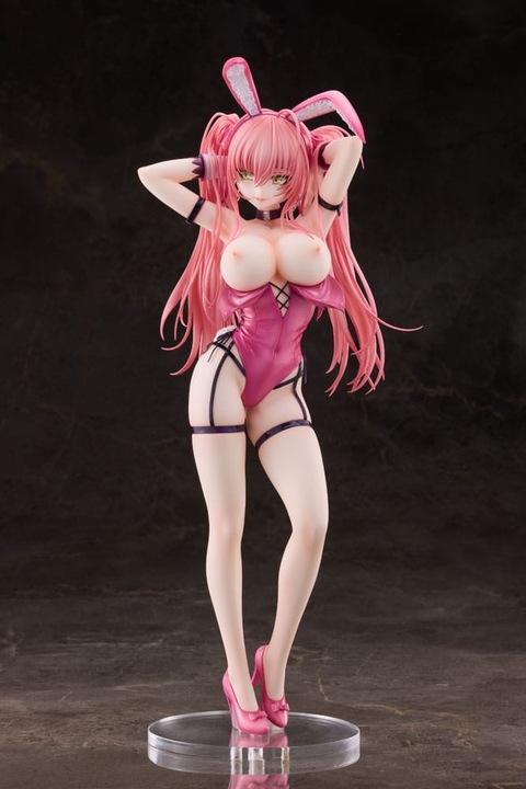Actual product image PartyLook Original Character statuette PVC 1/4 Pink Twintail Bunny-chan Deluxe Ver. 43 cm